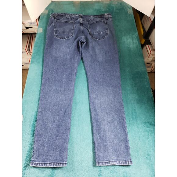 Smoke & Ash Jeans Size 38x32 Mens Blue Pants Stretch Denim Byron Straight - Picture 11 of 12